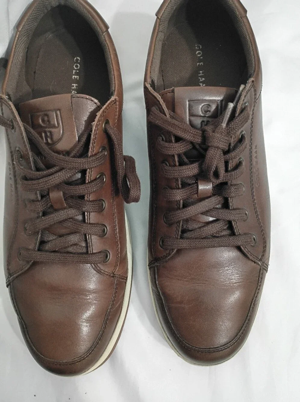 Cole Haan Sport Ox Men’s Brown Leather Casual Sneakers Size 11.5 M